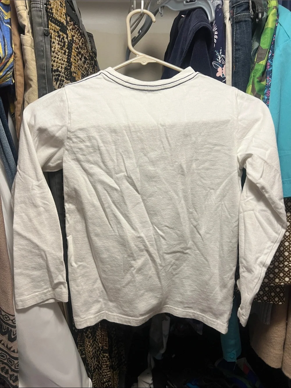 Gymboree Kids White Long-Sleeve Walrus Graphic Tee size 6